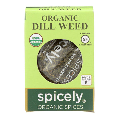 Spicely Organics - Organic Dill Weed - Case Of 6 - 0.1 Oz.