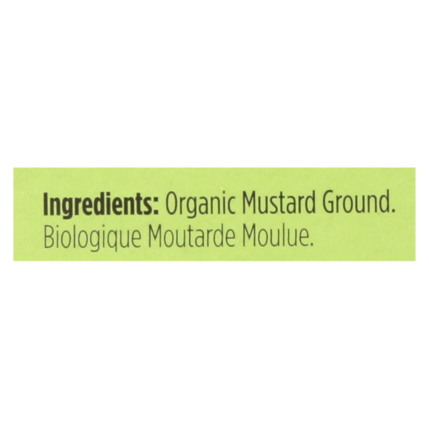 Spicely Organics - Mostaza orgánica - Molida - Caja de 6 - 0.4 oz.