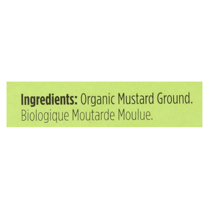 Spicely Organics - Mostaza orgánica - Molida - Caja de 6 - 0.4 oz.