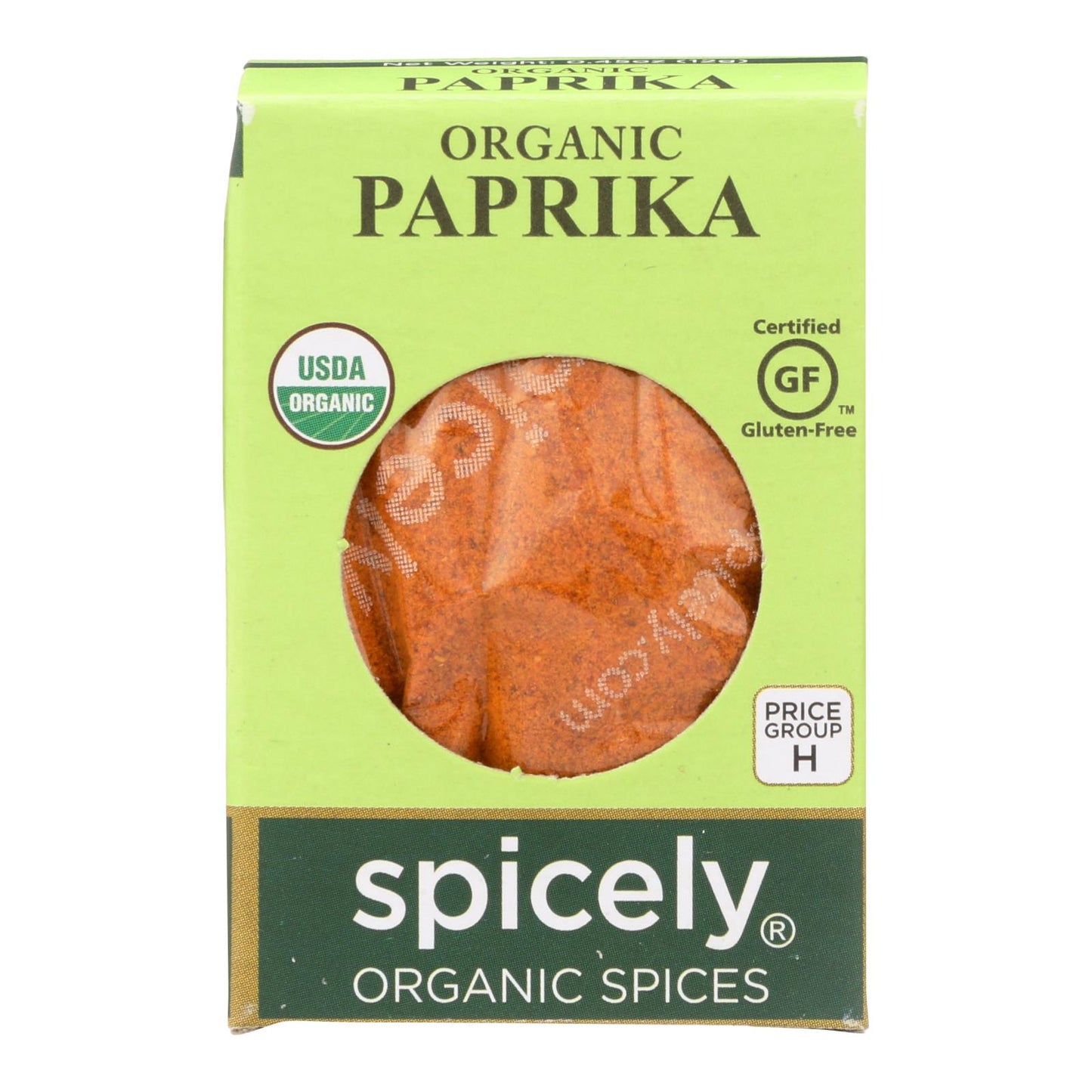 Spicely Organics - Pimentón orgánico - Caja de 6 - 0,45 oz.