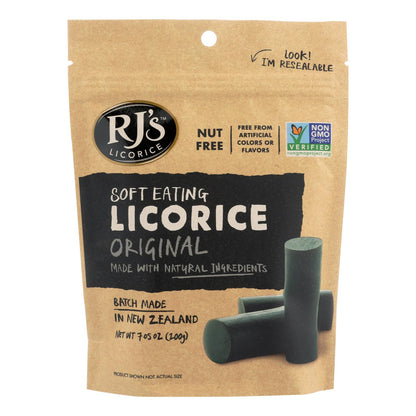 Rj's Licorice Soft Eating Licorice - Original - Case Of 8 - 7.05 Oz