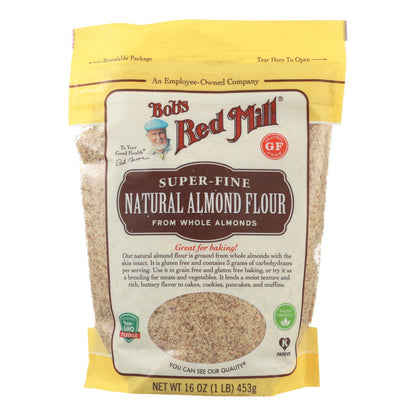 Bob's Red Mill - Harina - Almendra - Natural - Caja de 4 - 16 oz