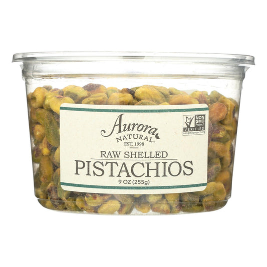 Aurora Natural Products - Pistachos crudos sin cáscara - Caja de 12 - 9 oz.