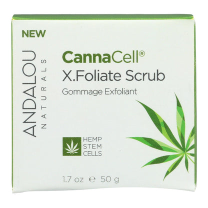 Andalou Naturals - Cannacell X.foliate Scrub - 1.7 Oz.