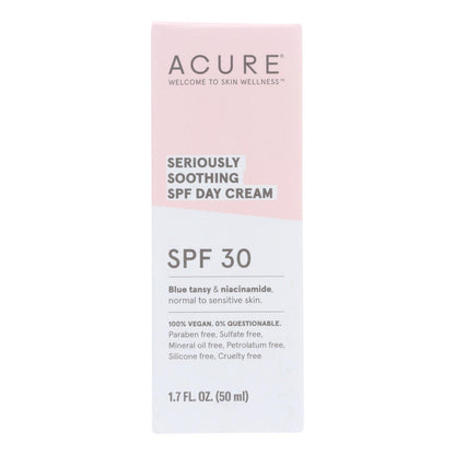 Acure - Spf 30 日霜 - 极度舒缓 - 1.7 液体盎司