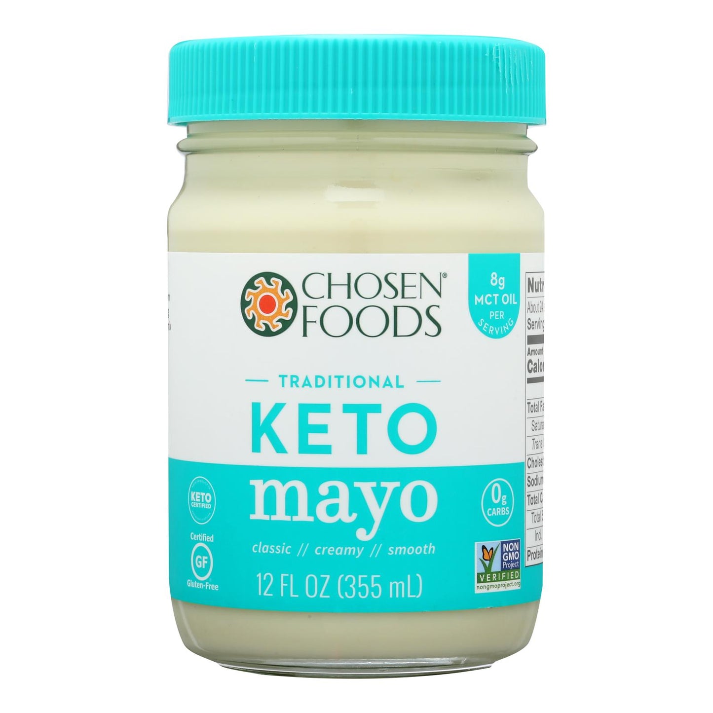Chosen Foods - Mayonesa con aceite de coco - Caja de 6 - 12 onzas líquidas.
